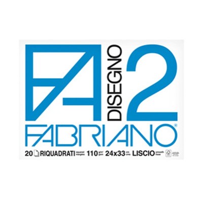 Blocco Fabriano F/2 Riquad.516 24X33 ff.20