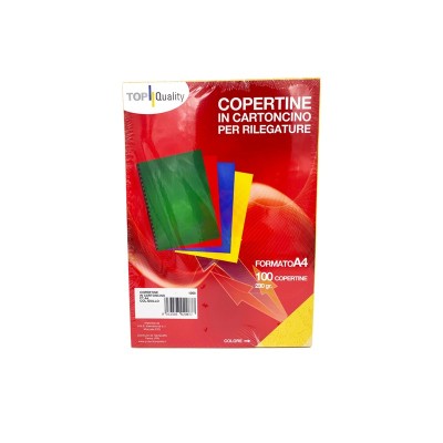 Copertine per Rilegatura in Cartoncino Colorato Top Quality 150g 100pz
