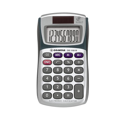 Calcolatrice Metal Tascabile 10 Cifre