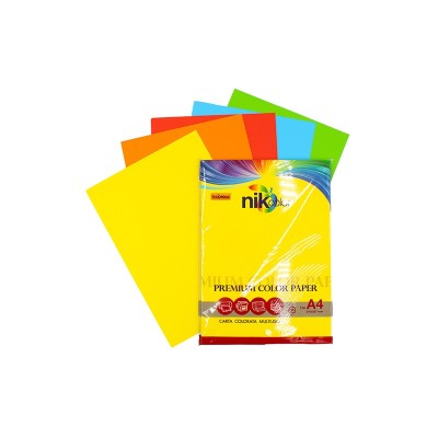 Carta Fotocopie Colorata NikColor A4 80g 100 Fogli Colori Forti