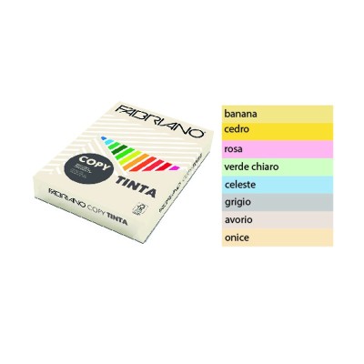 Pacco Monocolore Carta Fotocopie Colorata Fabriano Copy Tinta A3 160g 125 Fogli Colori Tenui