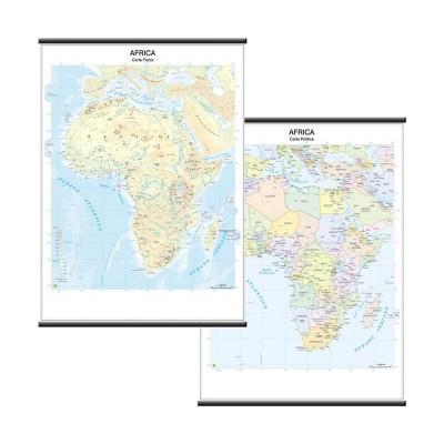 Carta Scolastica Geografica Africa 97x134cm