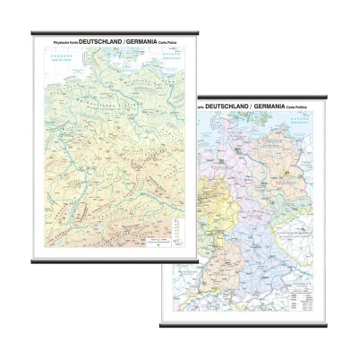 Carta Scolastica Geografica Germania 97x134cm
