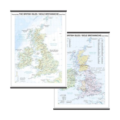 Carta Scolastica Geografica Gran Bretagna 97x134cm