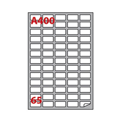 Scatola da 100 Etichette Adesive Laser A4 38,1x21,1 mm