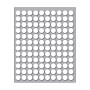 Buste da 10 Fogli Etichette Adesive Bianche in Foglietto Rotonde diam. 10 mm