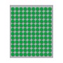 Busta da 10 Fogli Etichette Adesive Colore Verde Rotonde diam. 10 mm