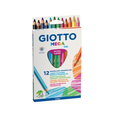 Pastelli Giotto Mega Tri Astuccio 12pz