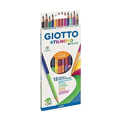 Pastelli Giotto Stilnovo Bicolor 12pz