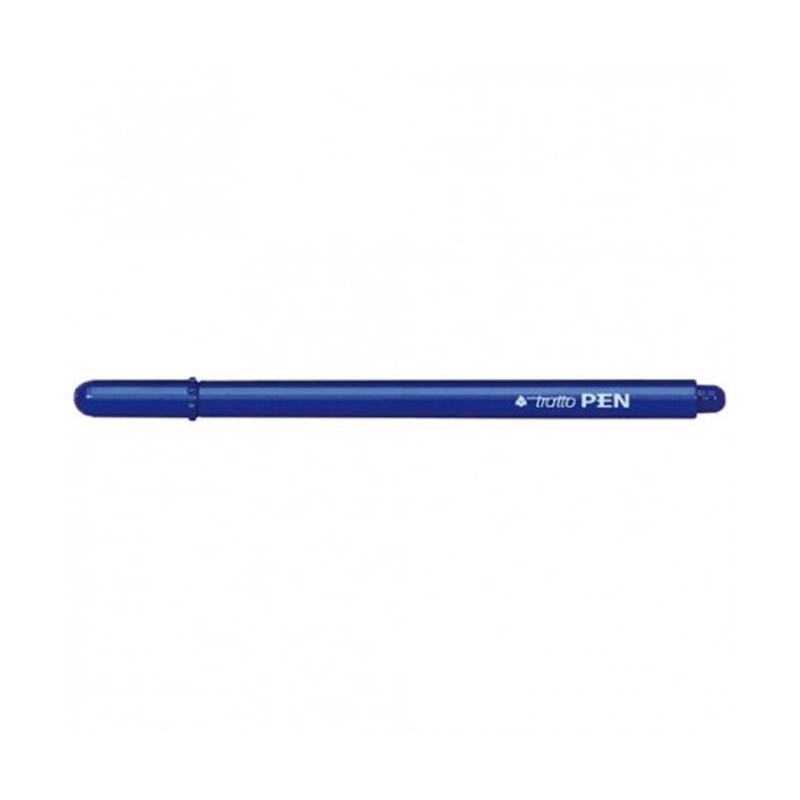 Pennarelli Tratto Pen 12 Pezzi Blu - Punta Sintetica Per Scuola E Ufficio