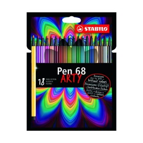Scatola Cartone Stabilo Pen 68 Arty 18pz