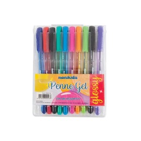 Penne Gel Glossy Monikids Colori Assorti 10pz