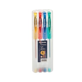 Blister Penne Gel Glitter Colori Assortiti 4pz