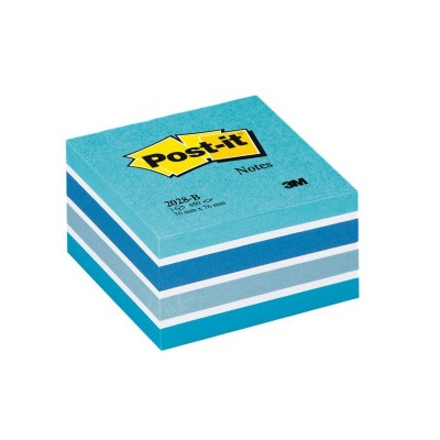 Cubo Post-It Colori Blu Pastello 76x76