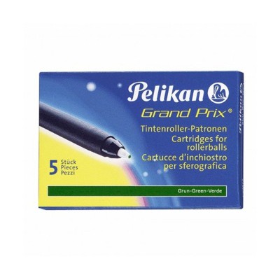 Cartucce Pelikan KM5 per Sferografiche e Roller Verde 5pz