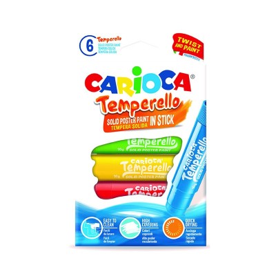 Carioca Temperello In Stick 6 pz