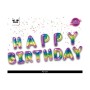 Palloncini Happy Birthday Colore Arcobaleno