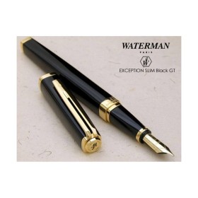 Penna Stilografica Waterman Exception Slim Black Laquer GT M